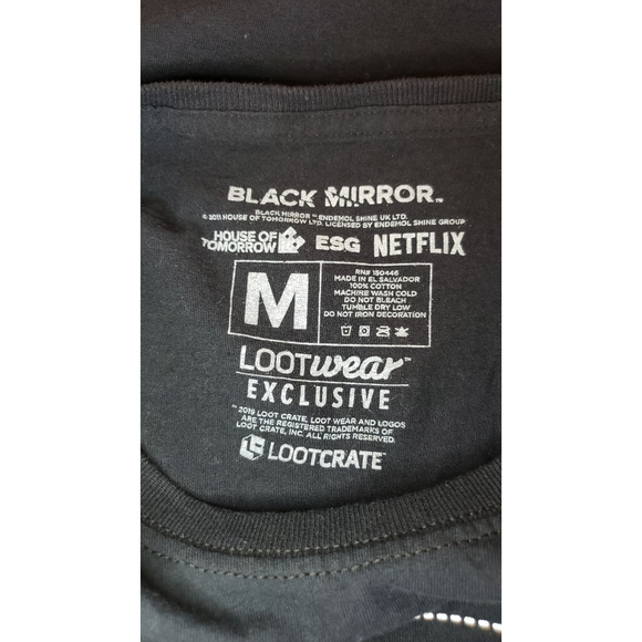 Black Mirror Shirt Medium - Picture 3 of 3